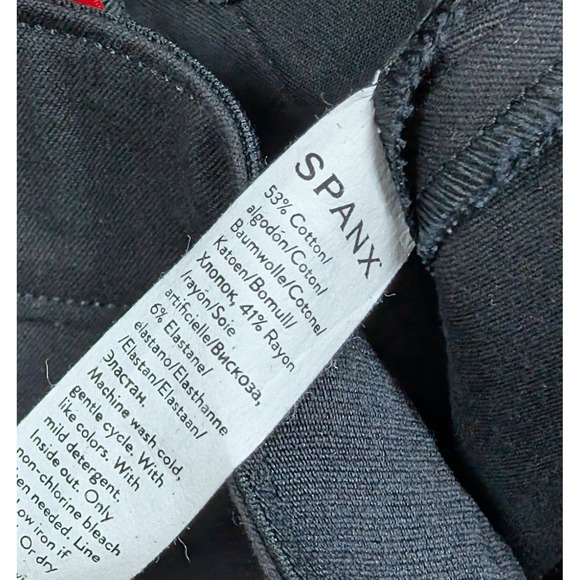 SPANX Polished 6" On the Go Shorts Women M Black 20370R Pockets Tummy Control - Picture 5 of 5